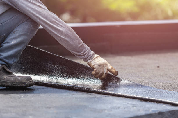 Professional Waterproofing technician working in Etna, OH